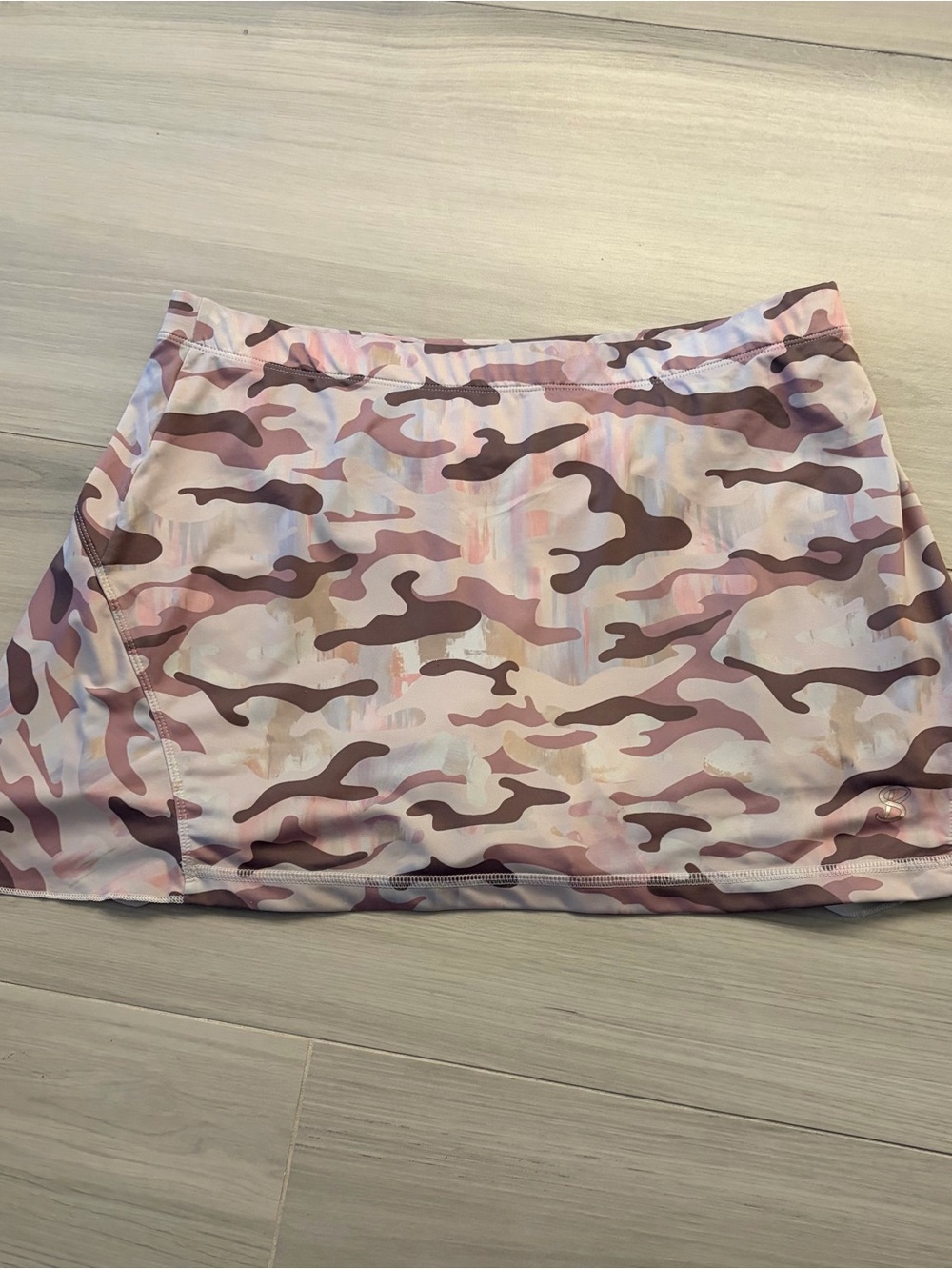 Softbella Pink Camo Circle Skirt - Women’s Athletic skort
